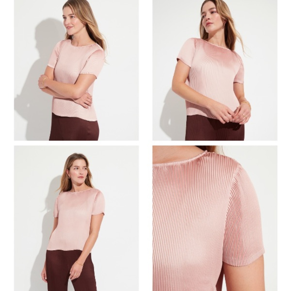 The Reset R Label Plisse Top